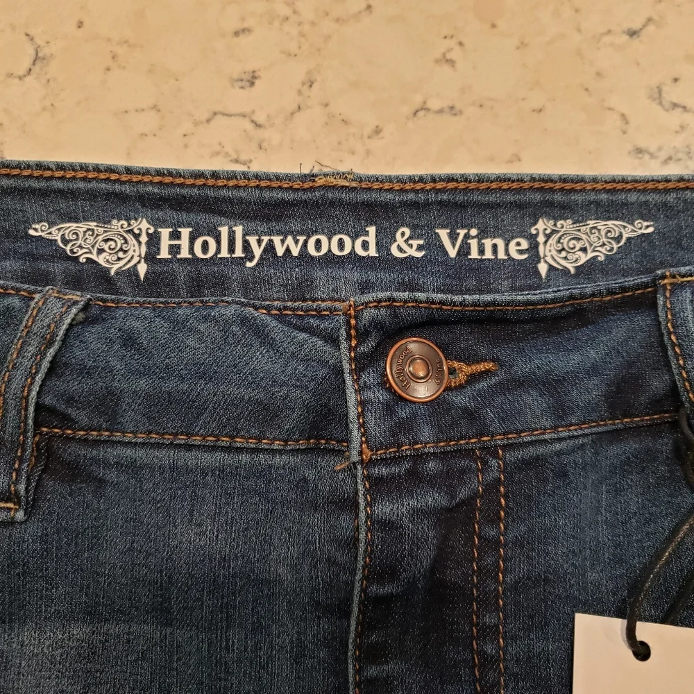 Hollywood & Vine Denim Mini Skirt | Medium Wash | Raw Hem | Revolve NWT!